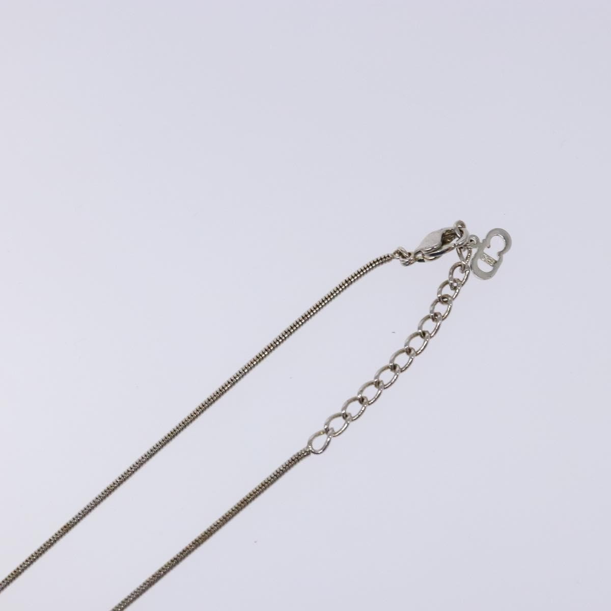 Christian Dior CD Logo necklace Metal, SILVER, METAL, Necklace