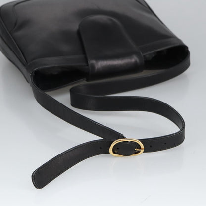 Gucci Vintage Shoulder Bag Leather, BLACK, LEATHER, Shoulder bag