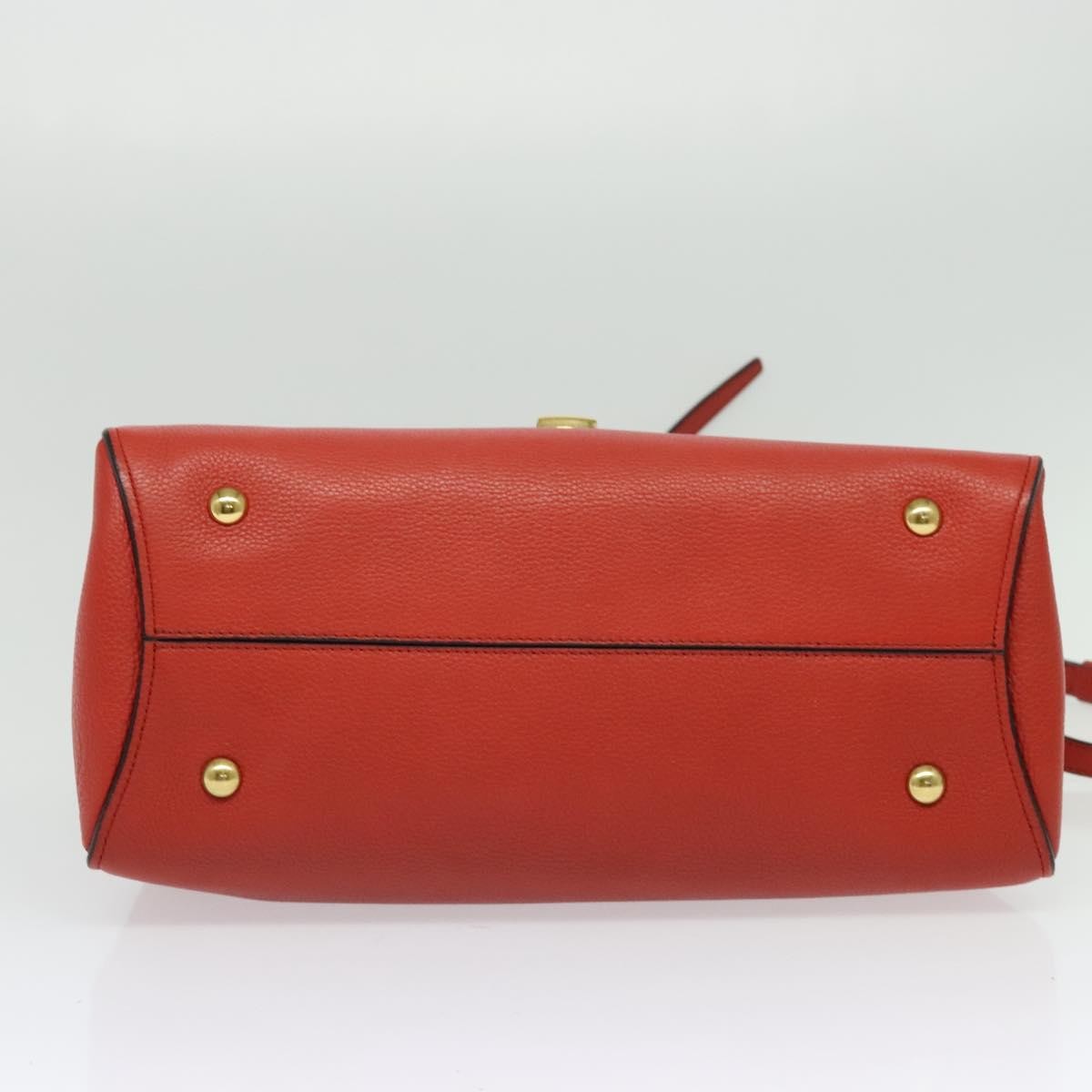 Salvatore Ferragamo Margot Satchel Leather, RED, LEATHER, Handbag