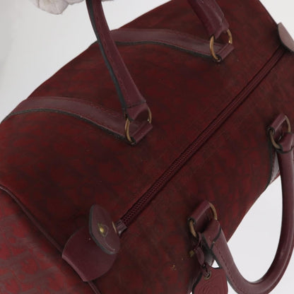 Christian Dior Vintage Trotter Boston Bag Diorissimo Canvas, RED, CANVAS, Handbag