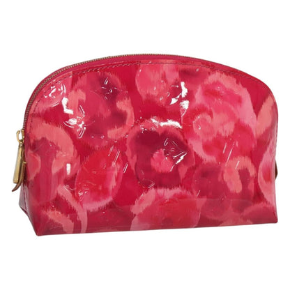 Louis Vuitton Cosmetic Case Limited Edition Monogram Vernis Ikat, PINK, PATENT_LEATHER, Toiletry Case
