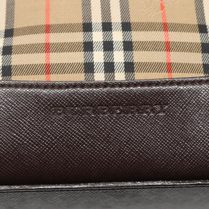 Burberry Nova Check Tote Canvas and Leather, BEIGE, CANVAS, Tote bag
