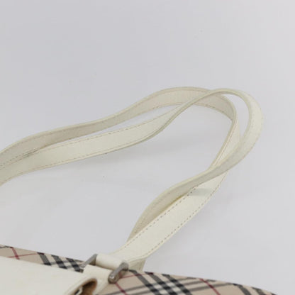 Burberry Nova Check Tote Canvas and Leather, BEIGE, CANVAS, Tote bag