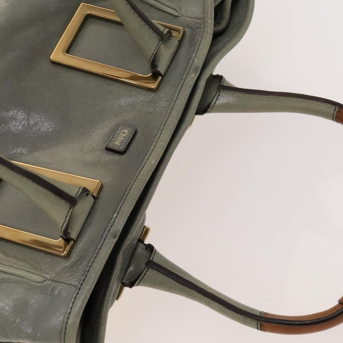 Chloe Ethel Handbag Leather, GRAY, LEATHER, Handbag