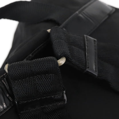 Prada Double Front Pocket Backpack Tessuto, BLACK, NYLON, Backpack