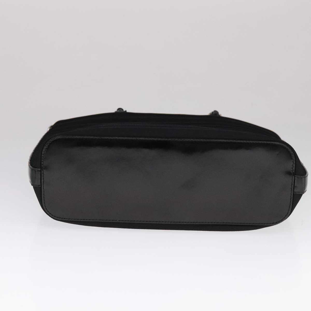 Gucci Convertible Bamboo Zip Tote Nylon, Black, Nylon, Tote Bag