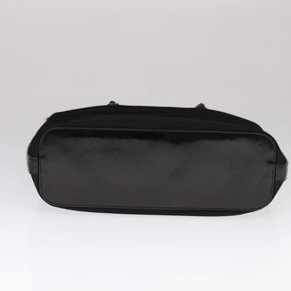 Gucci Convertible Bamboo Zip Tote Nylon, Black, Nylon, Tote Bag