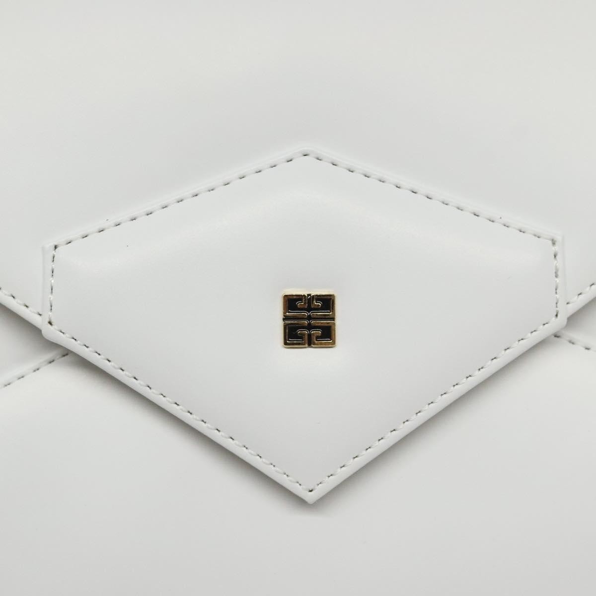 Givenchy Vintage 4G shoulder bag Leather, WHITE, LEATHER, Shoulder bag