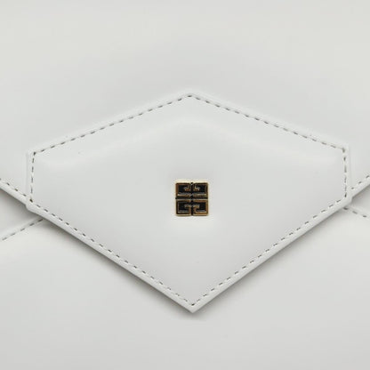 Givenchy Vintage 4G shoulder bag Leather, WHITE, LEATHER, Shoulder bag