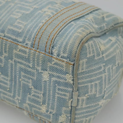 Fendi Boston Bag Denim, BLUE, DENIM_JEANS, Handbag