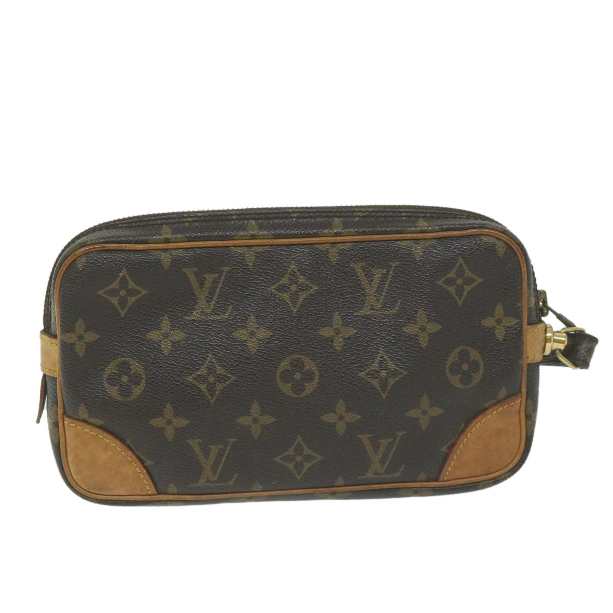Louis Vuitton Marly Dragonne Clutch Monogram Canvas, MULTICOLOUR, CANVAS, Clutche & pouche