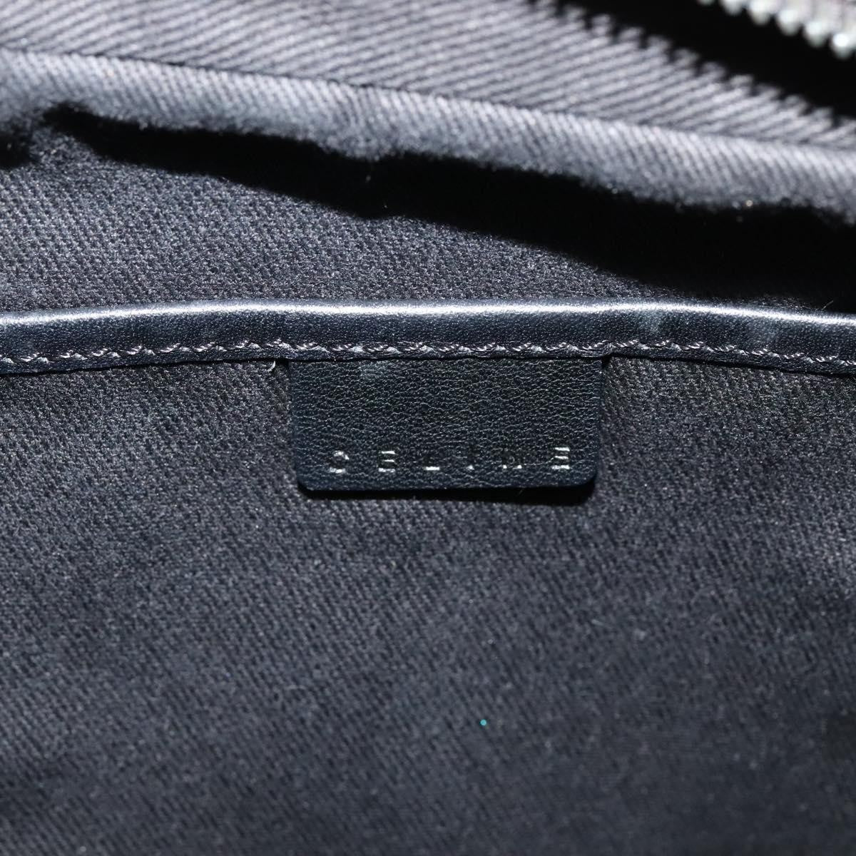 Celine Vintage Macadam Shoulder Bag Canvas, BLACK, CANVAS, Shoulder bag