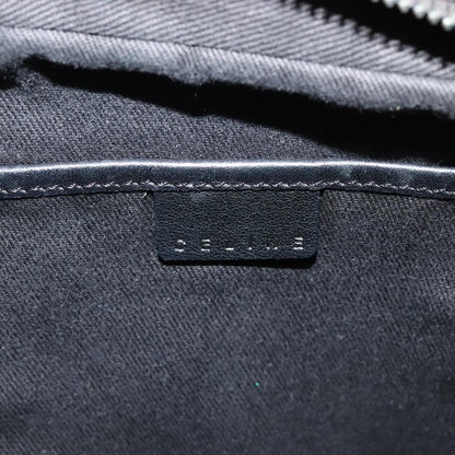 Celine Vintage Macadam Shoulder Bag Canvas, BLACK, CANVAS, Shoulder bag