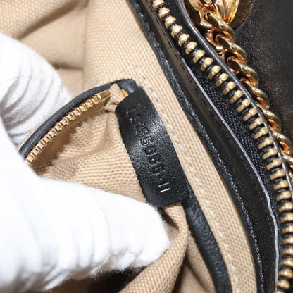 Chloe Goldie Shoulder Bag Leather, BLACK, LEATHER, Shoulder bag