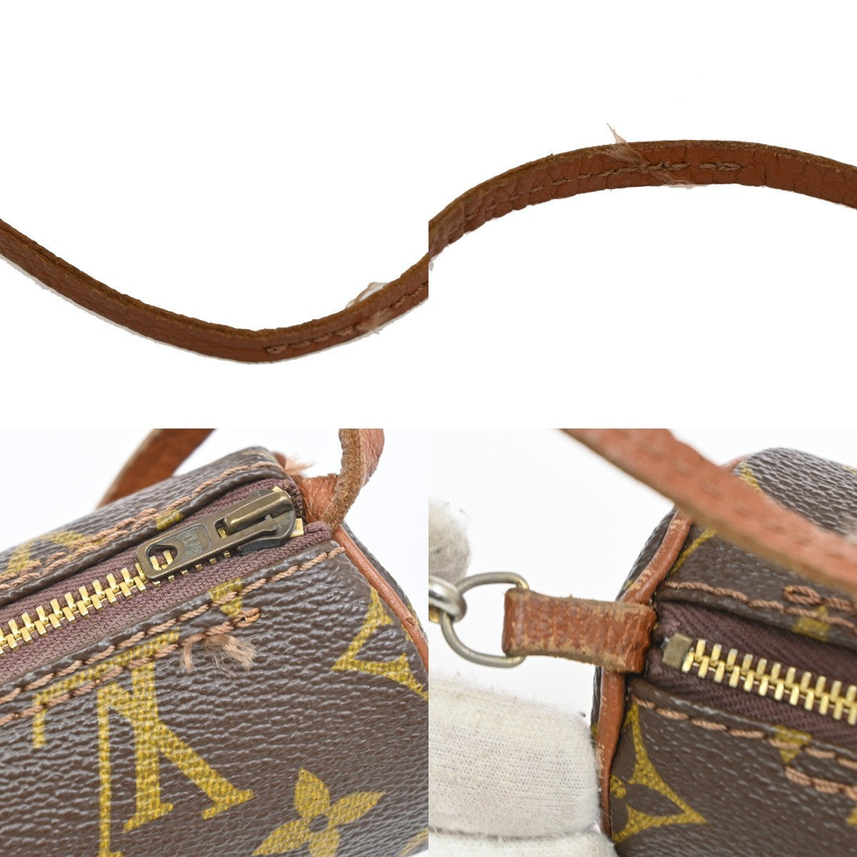 Louis Vuitton Papillon Pochette Monogram Canvas, BROWN, CANVAS, Clutche & pouche