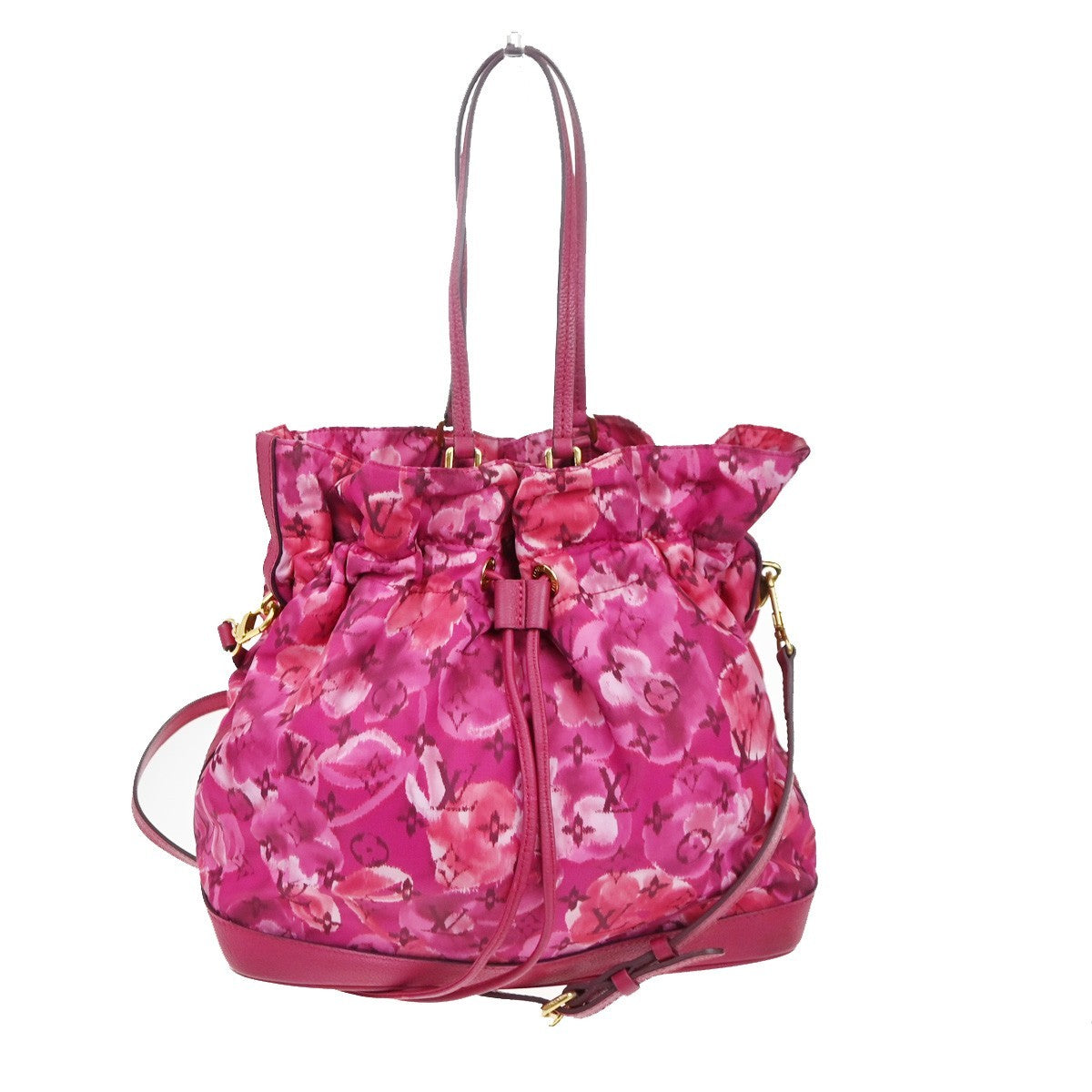 Louis Vuitton Noefull Handbag Ikat Nylon, Pink, Nylon, Shoulder Bag