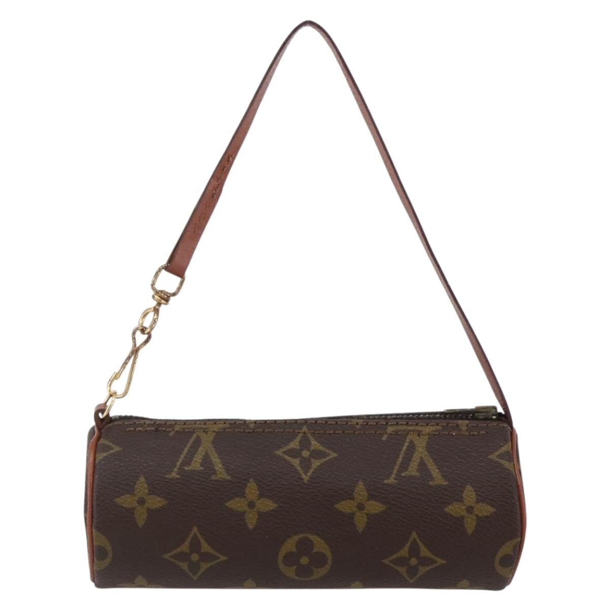 Louis Vuitton Papillon Pochette Monogram Canvas, BROWN, CANVAS, Handbag