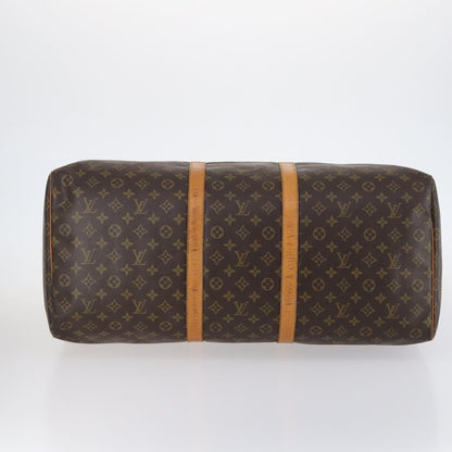 Louis Vuitton Keepall Bag Monogram Canvas, BROWN, CANVAS, Travel bag