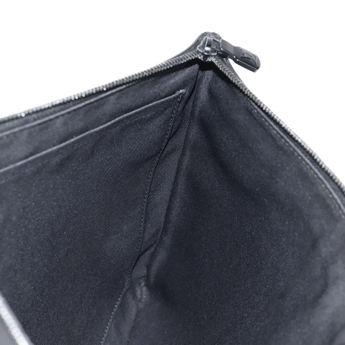 Louis Vuitton Discovery Pochette Monogram Shadow Leather, BLACK, LEATHER, Clutche & pouche