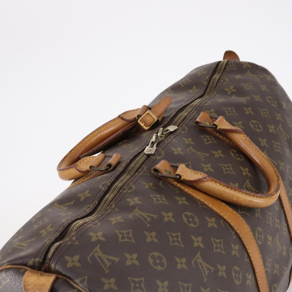 Louis Vuitton Keepall Bag Monogram Canvas, BROWN, CANVAS, Travel bag