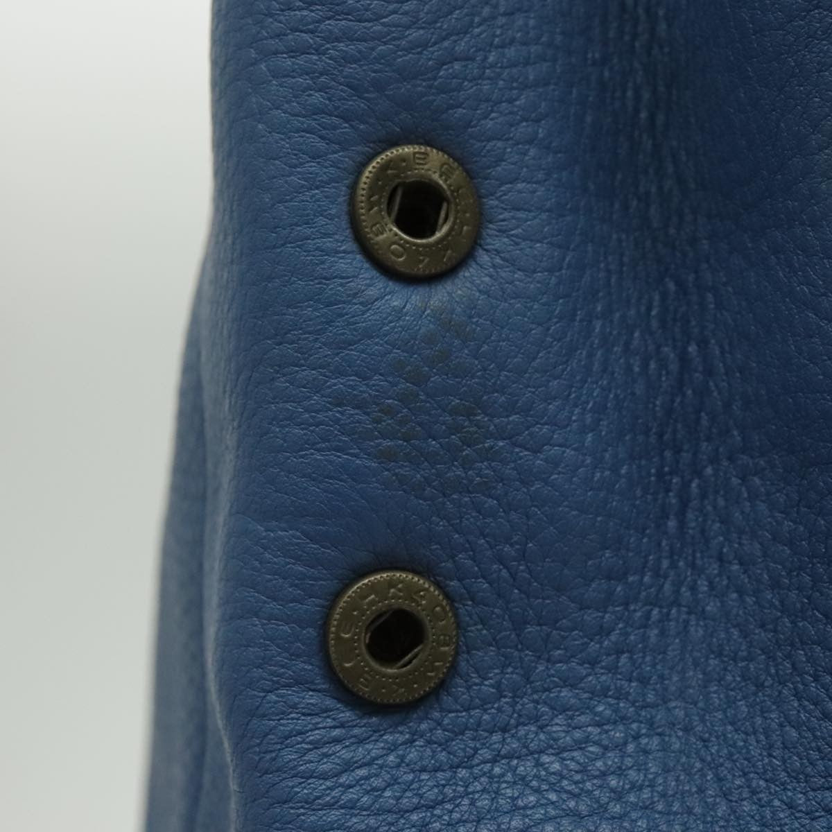 Prada Front Pocket Tote Vitello Daino, BLUE, LEATHER, Tote bag