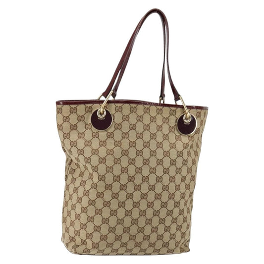 Gucci Eclipse Tote GG Canvas, BEIGE, CANVAS, Tote bag