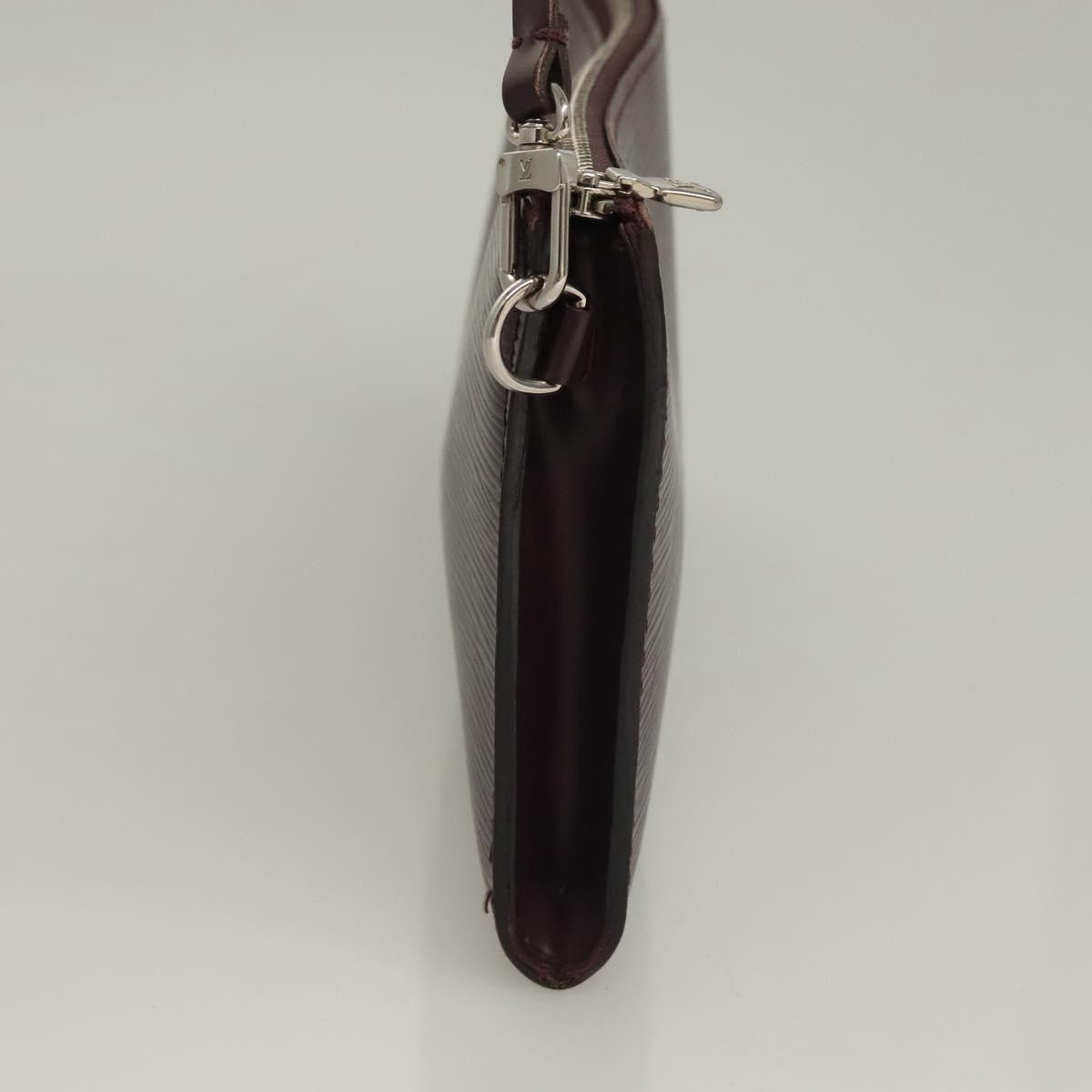 Louis Vuitton Pochette Accessoires Epi Leather, PURPLE, LEATHER, Clutche & pouche