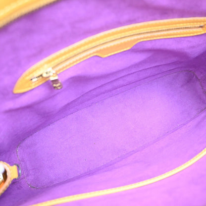 Louis Vuitton Lussac Handbag Epi Leather, YELLOW, LEATHER, Shoulder bag