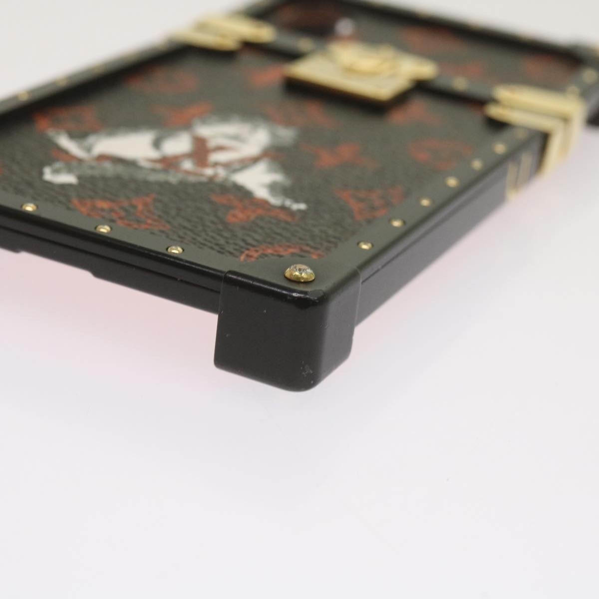 Louis Vuitton Phone case Canvas, BLACK, METAL, Tech accessory
