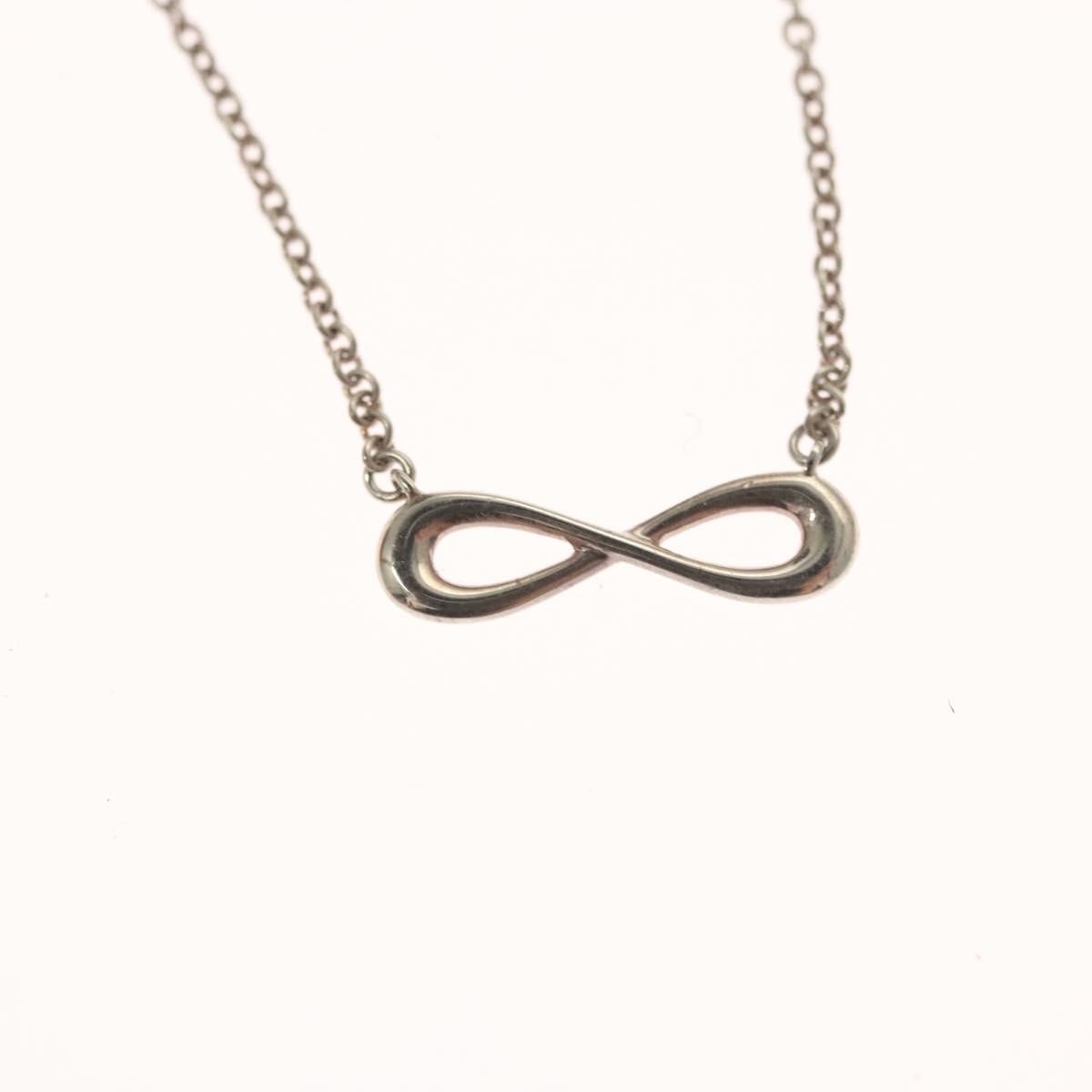 Tiffany & Co. Infinity Pendant Necklace Silver, SILVER, SILVER, Necklace