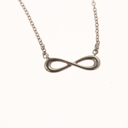 Tiffany & Co. Infinity Pendant Necklace Silver, SILVER, SILVER, Necklace