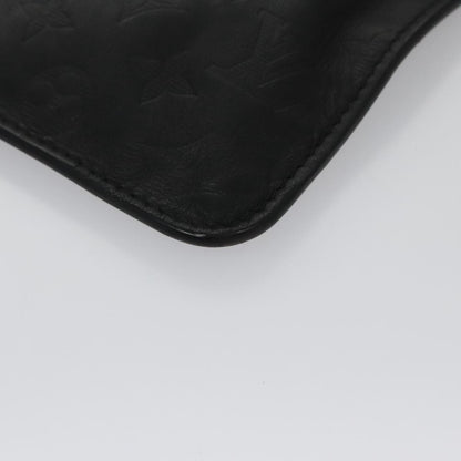 Louis Vuitton Neverfull Pochette Monogram Empreinte Giant, BLACK, LEATHER, Clutche & pouche