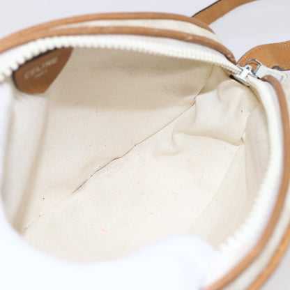 Celine Macadam Shoulder Bag PVC Leather, WHITE, PVC, Shoulder bag