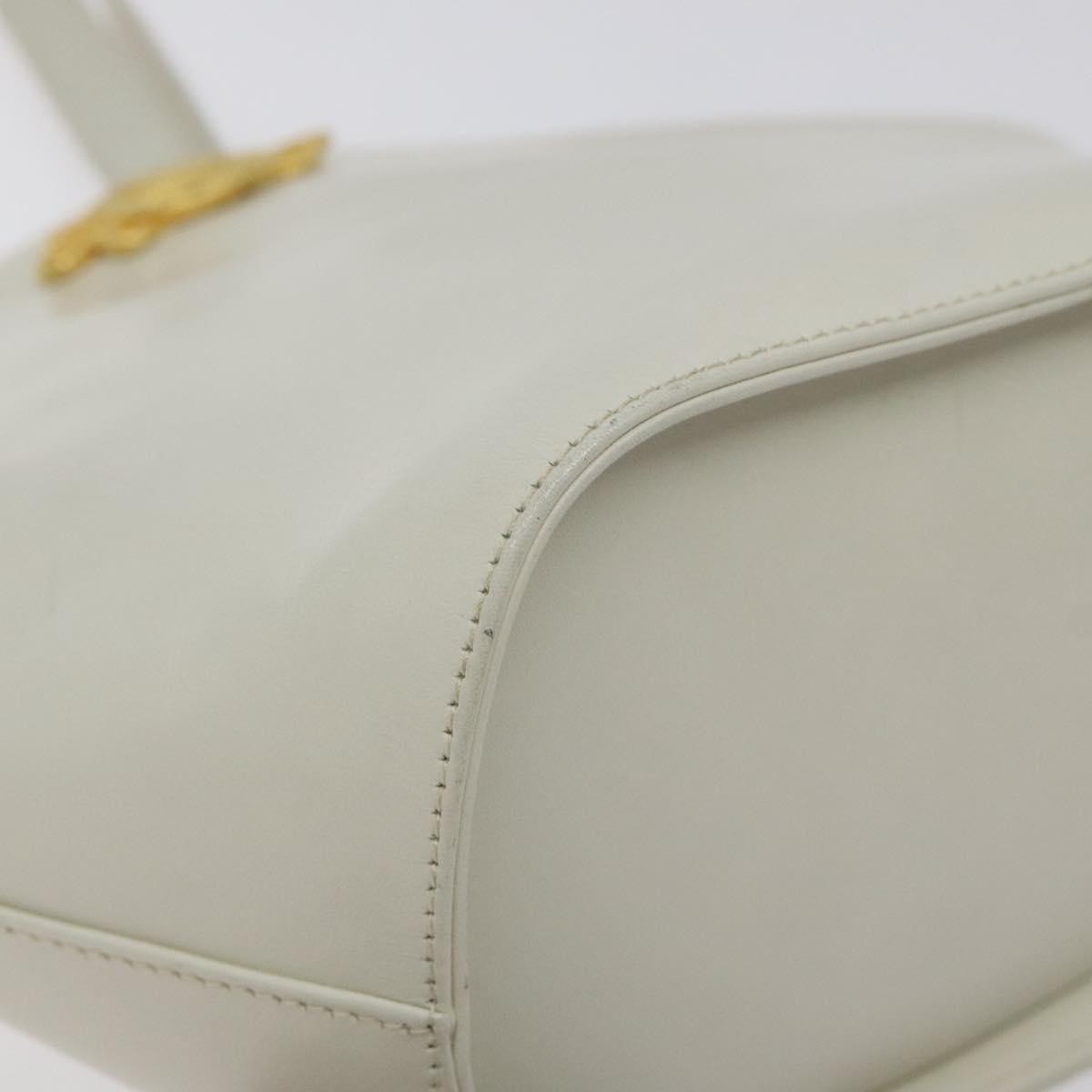 Salvatore Ferragamo Shoulder Bag Leather, WHITE, LEATHER, Shoulder bag