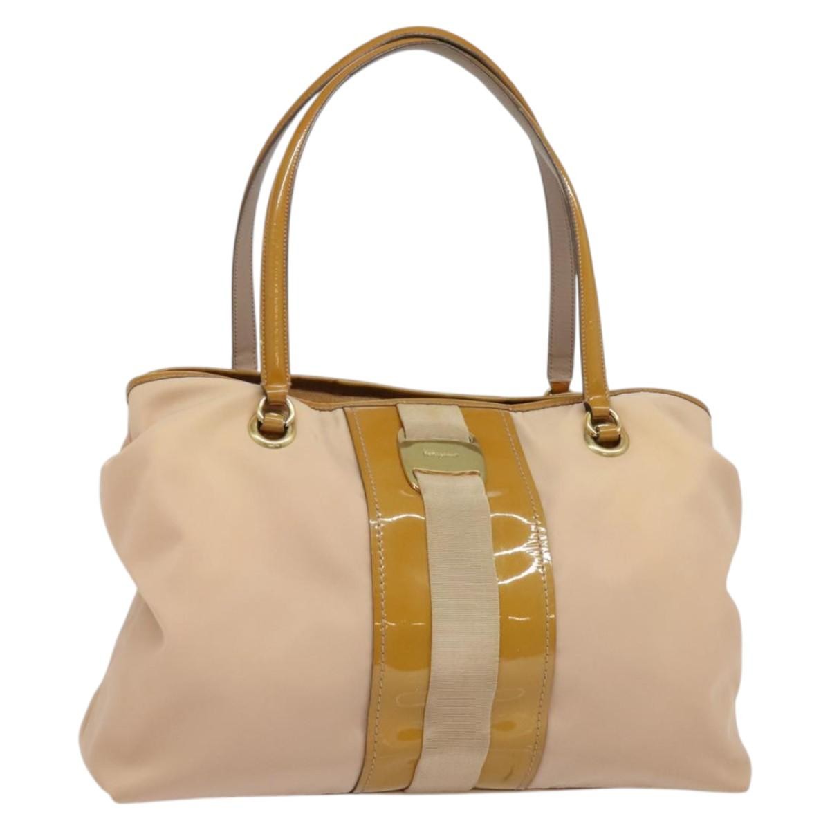 Salvatore Ferragamo Vala tote Nylon, PINK, NYLON, Tote bag