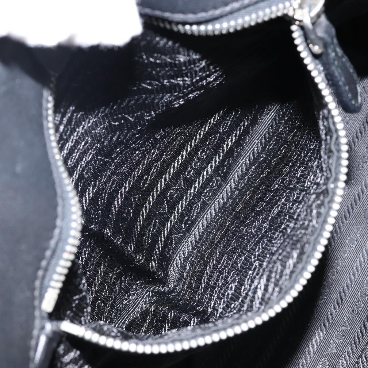 Prada Bow Tote Tessuto with Leather, BLACK, NYLON, Tote bag