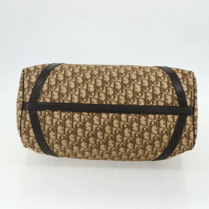 Christian Dior Vintage Trotter Boston Bag Diorissimo Canvas, Beige, Canvas, Handbag