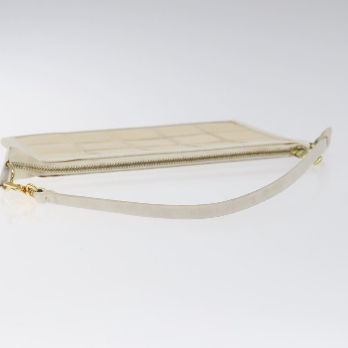 Louis Vuitton Delmonico Pochette Stretch Epi Leather, ECRU, LEATHER, Clutche & pouche