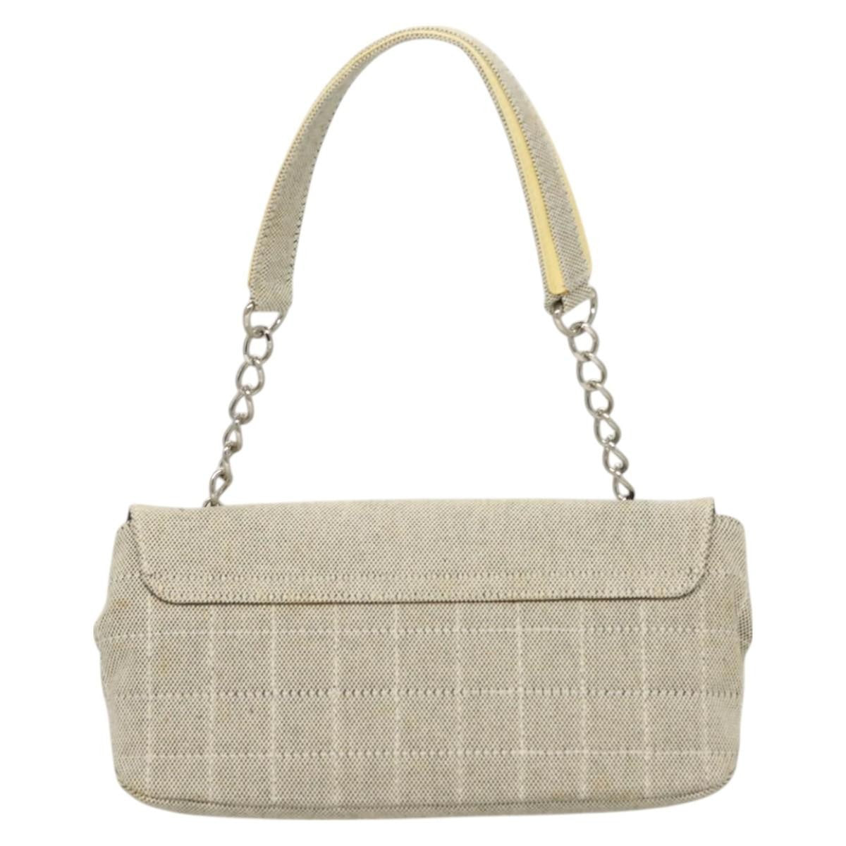 Chanel Camellia No.5 Flap Bag Canvas, GRAY, CANVAS, Handbag