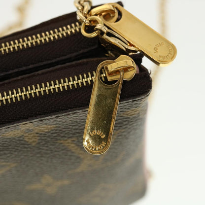 Louis Vuitton Double Zip Pochette Limited Edition Vivienne Xmas Monogram Canvas, BROWN, CANVAS, Clutche & pouche