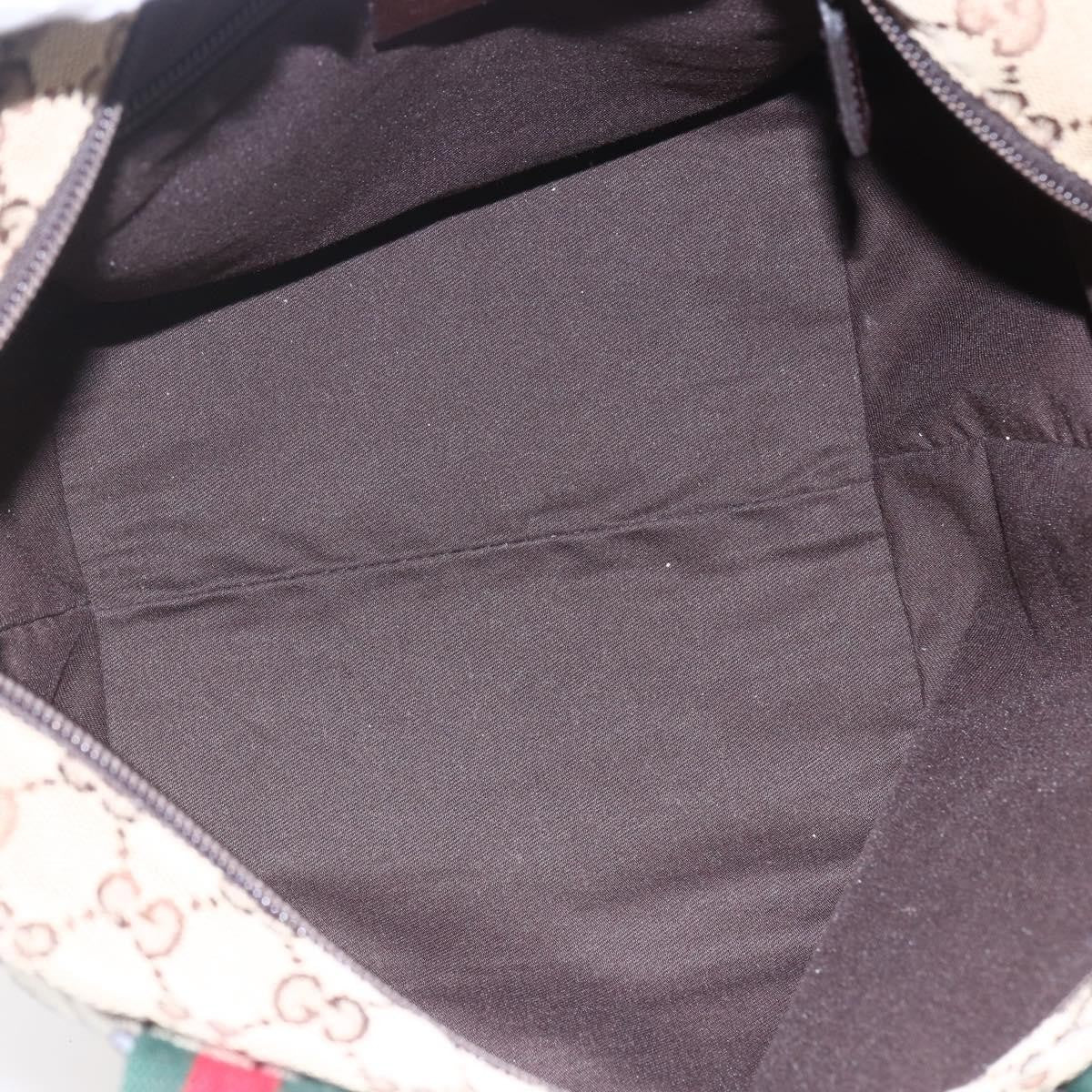 Gucci Web Zip Tote GG Canvas, BEIGE, CANVAS, Handbag