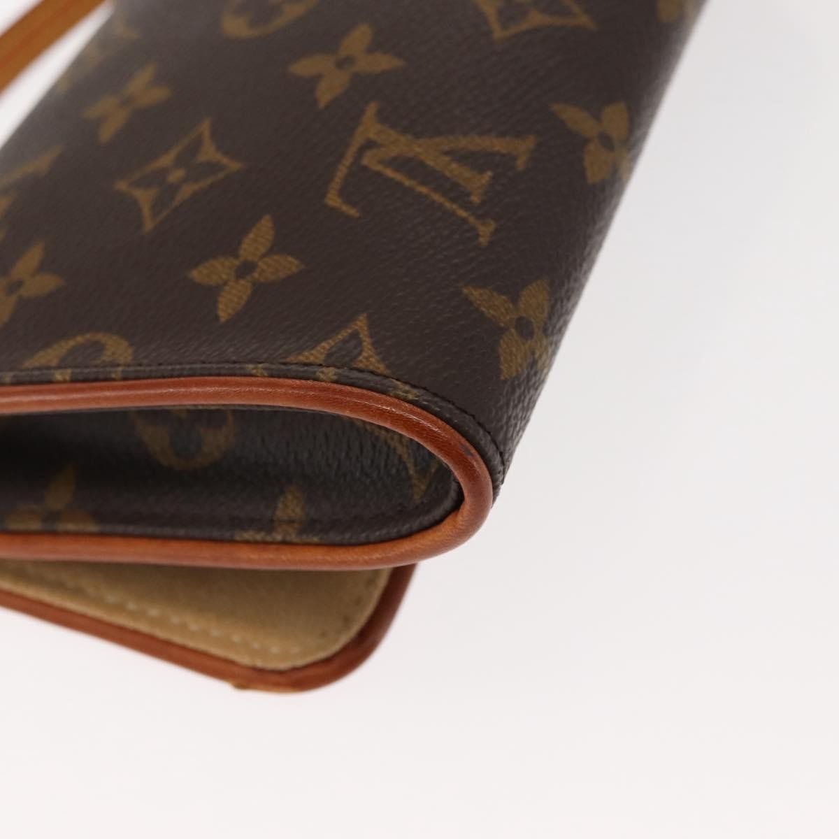 Louis Vuitton Twin Handbag Monogram Canvas, BROWN, CANVAS, Clutche & pouche