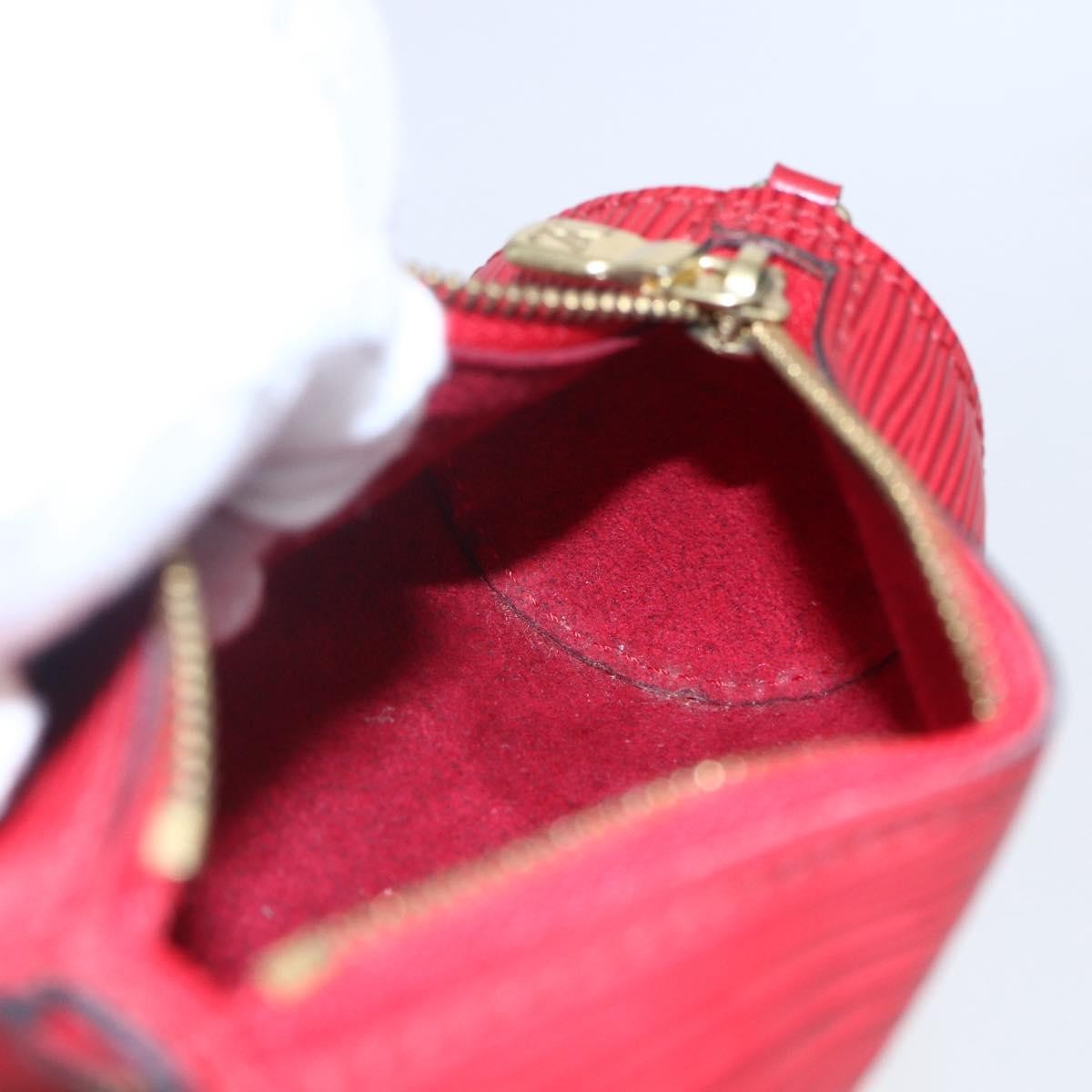 Louis Vuitton Soufflot Pochette Epi Leather, RED, LEATHER, Clutche & pouche