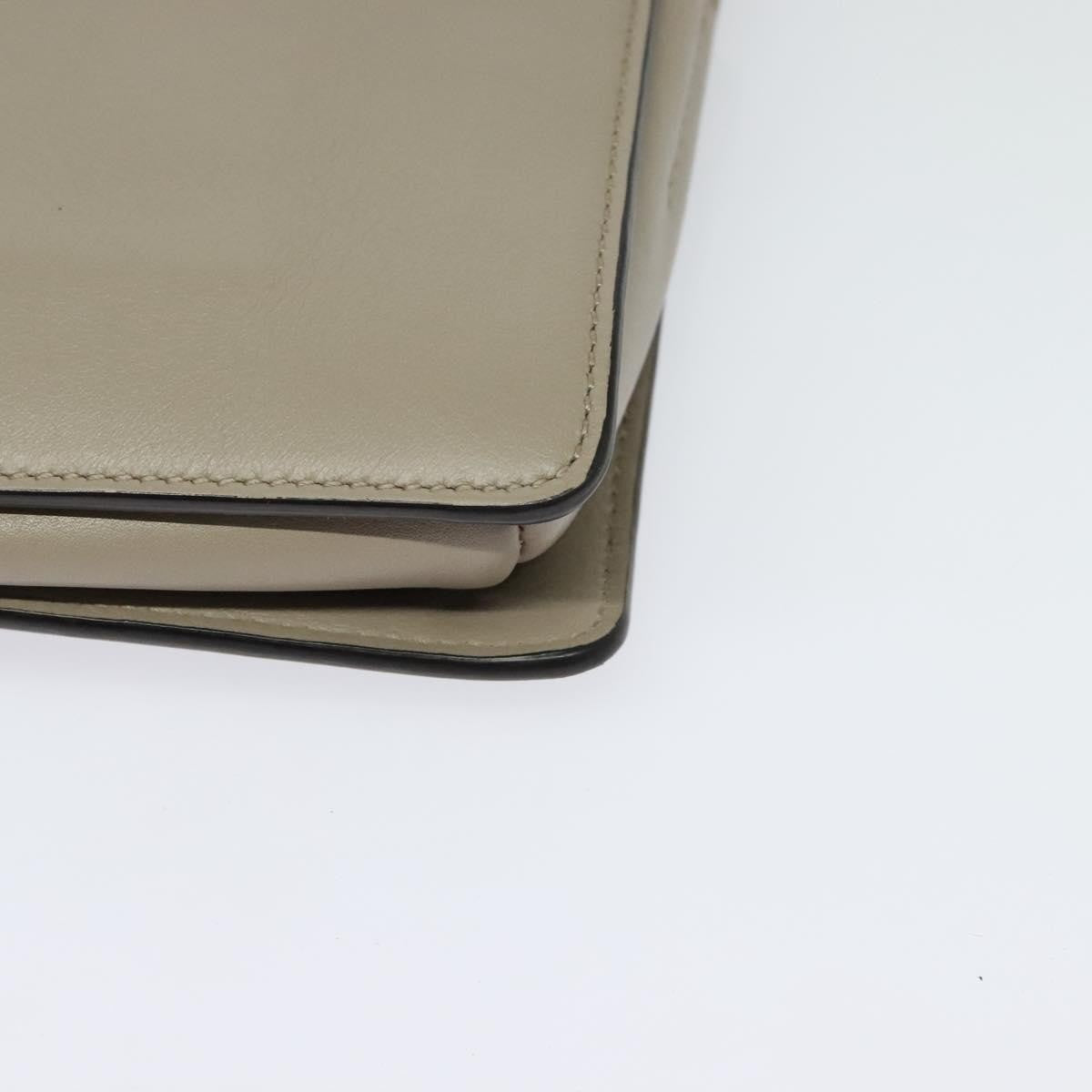 Chloe Faye Shoulder Bag Leather and Suede, GRAY, LEATHER, Shoulder bag