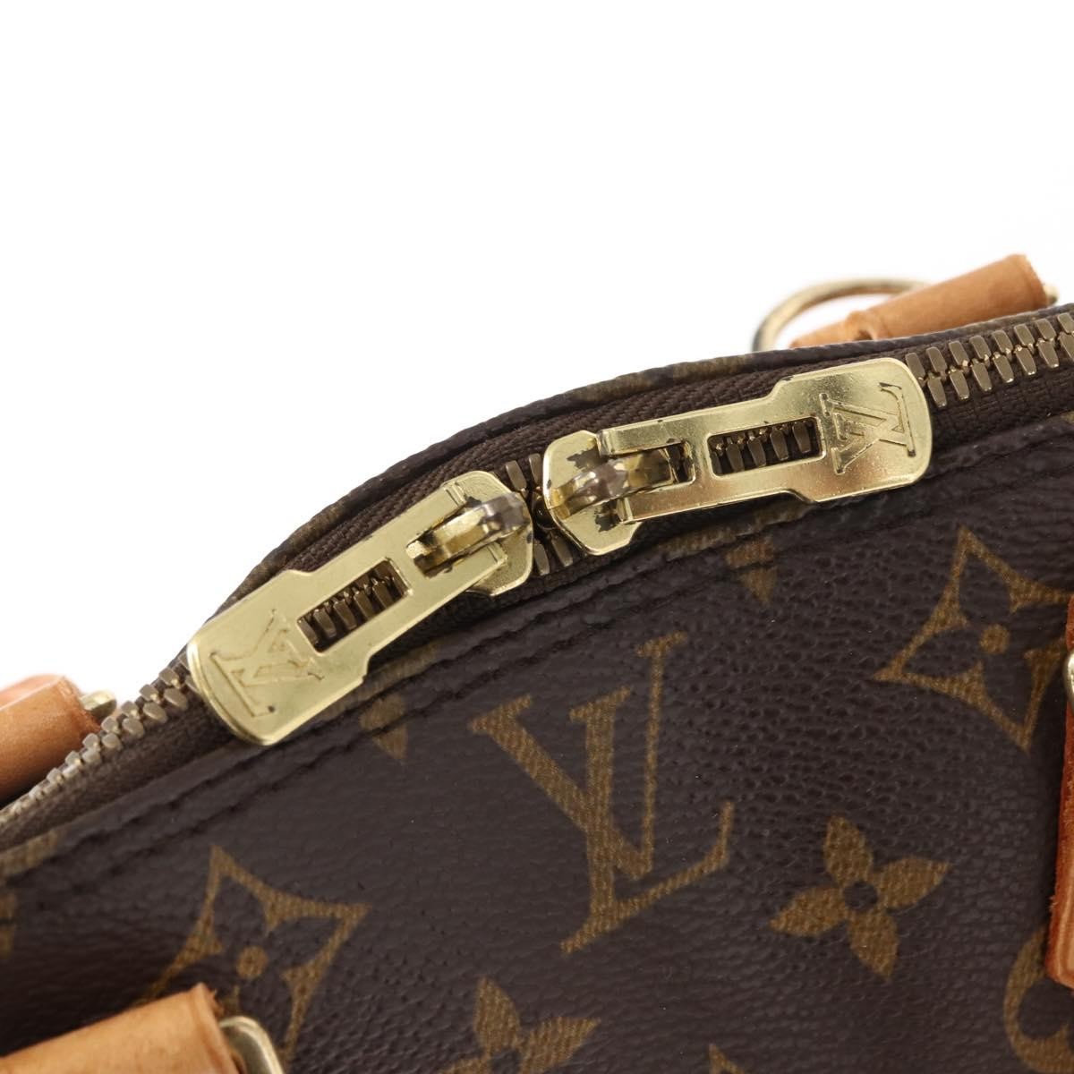 Louis Vuitton Alma Handbag Monogram Canvas, BROWN, CANVAS, Handbag
