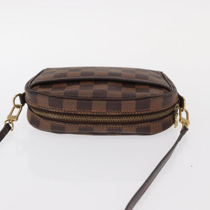 Louis Vuitton Ipanema Pochette Damier, BROWN, CANVAS, Clutche & pouche
