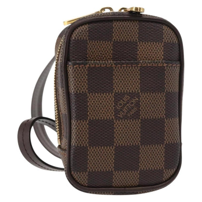 Louis Vuitton Etui Okapi Camera Case Damier, BROWN, CANVAS, Clutche & pouche