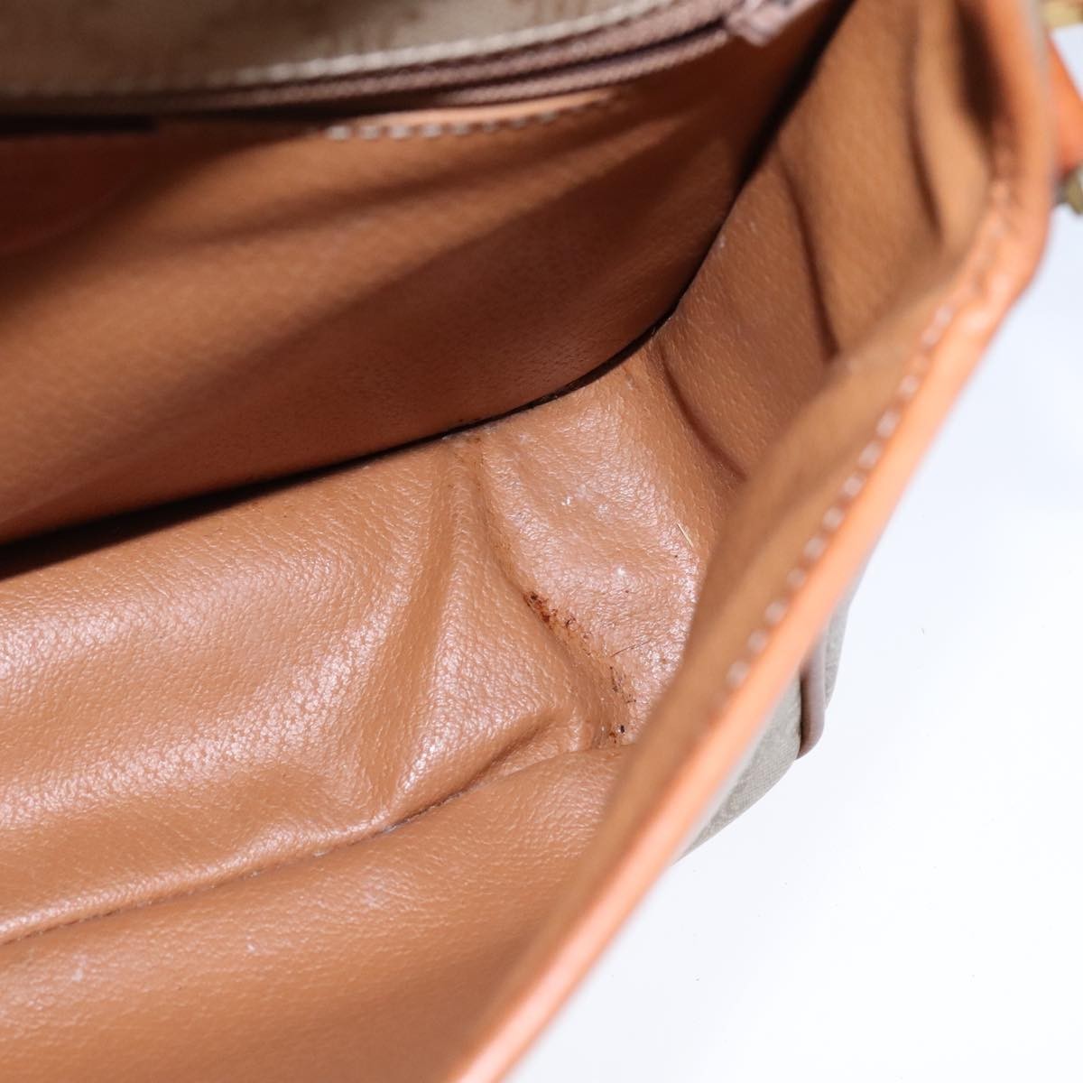 Celine Vintage Macadam Shoulder Bag Canvas, BEIGE, CANVAS, Shoulder bag