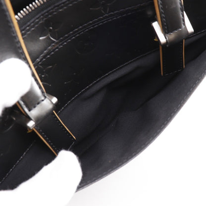 Louis Vuitton Mat Shelton Handbag Monogram Vernis, BLACK, CANVAS, Handbag