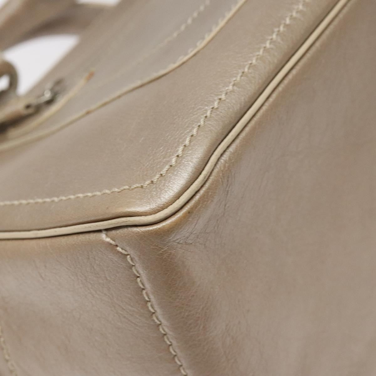 Celine Boogie Satchel Leather, GOLD, LEATHER, Handbag